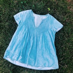 Gap babydoll jean tee